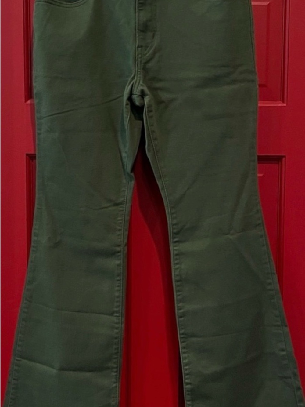Women’s Levi’s Olive Green Flare Pants